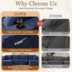 134 Inch Modular Sectional Sleeper Sofa, Boneless Cloud Couch - Image 4