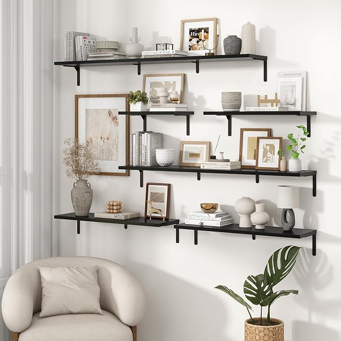 Fun Memories Deep Floating Shelves, 32W x 8D Floating Shelves Set of 2 - Image 7