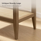 SICOTAS Rattan Nightstands Set of 2 Bedside Table - Image 5