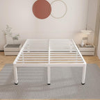 ROIL 14 Inch White California King Bed Frame - Image 7