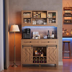Garvee 72" Farmhosue Bar Cabinet - Image 4