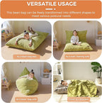 MAXYOYO 3 in 1 Kids Bean Bag Chair Bed, Convertible Chair Folds from Bean Bag - Image 4