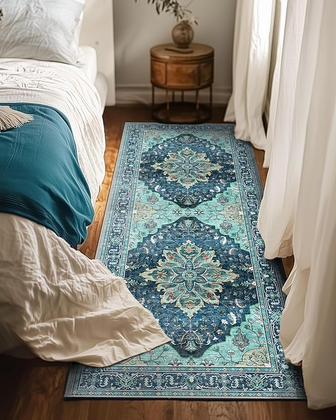 RELEANY Area Rugs 2'x6' Runner Rug Non Slip Washable - Image 2
