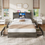 VIAGDO Wooden Bed Frame Queen Size - Image 7