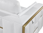 Blackjack Furniture Catania Modern Top Grain Italian Leather Sofa Set - Image 9