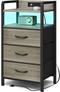 Lazzanto Night Stand with Charger Station by Lazzanto