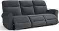 MCombo 87.8" Wall Hugger Power Reclining Sofa, 3-Seat Triple Recliner Couch by MCombo