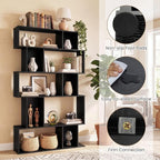 Giantex 5-Tier Bookshelf, 10-Cube Geometric Book Case - Image 5