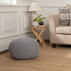 REDEARTH · Round Boho Pouf Ottoman - Image 10