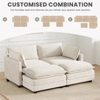 78'' Modular Sectional Cloud Couch - Image 6