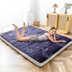MAXYOYO Black Moon and Star Futon Mattress, Japanese Floor Mattress Quilted - Image 6