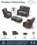 HILLGA 6-Piece Luxury Patio Furniture Set - Image 2
