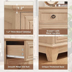 Joaxswe Farmhouse 5 Drawer Dresser - Image 4