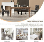 KCC Faux Leather Dining Chairs Set of 4, Upholstered High-end Tufted Dining - Image 7