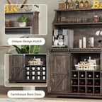 55 Inch Farmhouse Coffee Bar Cabinet - Image 6