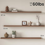 Fun Memories 67Inch Long Floating Shelves, 8 Inch Deep Shelves - Image 3