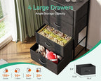 AODK Dresser for Bedroom with 4 Storage Drawers, Small Dressers Chest of - Image 4