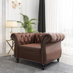 QHITTY 2 Piece Living Room Set, Sectional Chesterfield Sofa Chair Contemporary - Image 7