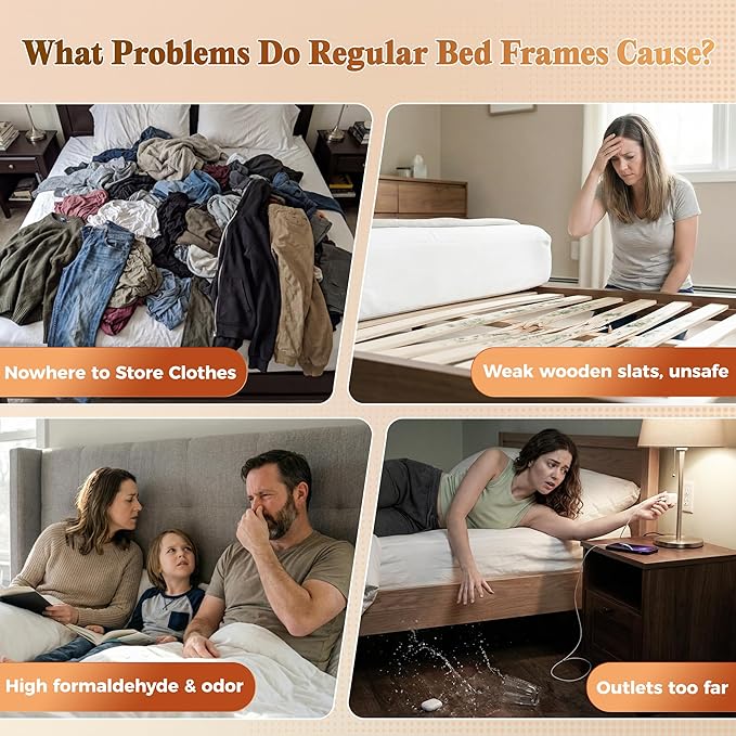 PRAISUN Bed Frame Queen Size - Image 4