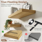 12 inch Deep Floating Shelves for Wall, 55 inch Wide Engineered Wood Wall - Image 4
