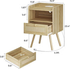 SUPERJARE Nightstands Set of 2, Night Stands - Image 2