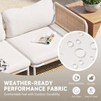 Crestlive Products Outdoor Oversized Loveseat Set, Patio Conversation Sets - Image 7