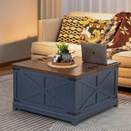 Farmhouse Coffee Table Set of 3, Furniture Set - Image 8
