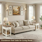 Narrow End Table with Charging Station - Image 2