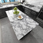 Livelynine Marble Wall Paper Kitchen Countertop Peel and Stick Wallpaper - Image 2