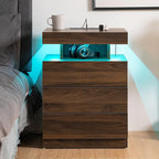 HOMMPA Set of 2 Rustic Brown Nightstands - Image 9