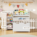 ONBRILL Kids Bookshelf and Toy Storage Organizer - Image 4