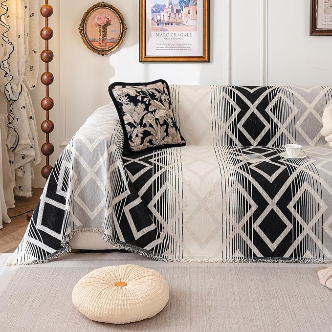 VClife Boho Couch Cover, Non Slip Sofa Cover by VCLIFE