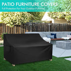 WLEAFJ Patio Sofa Cover Waterproof, Outdoor Loveseat Cover, Heavy Duty Outdoor - Image 6