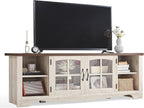 LINSY HOME TV Stand for 75 Inch TV, Modern Farmhouse Entertainment Center by LINSYHOME
