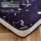 MAXYOYO Navy Star Futon Mattress, Padded Japanese Floor Mattress Quilted - Image 6