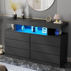 BEWISHOME Black Dresser for Bedroom by BEWISHOME