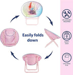 Disney Little Mermaid Toddler Saucer Chair, 19” Folding Kids Chair - Image 5