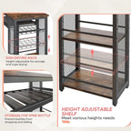 Bestier Bar Table and Chair Set, Expandable Dining Table - Image 3