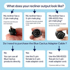 Blue Cactus Adapter Cables for Recliner Battery Pack - Image 5