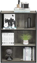 Furinno PASIR Book Shelf, 3-Tier Bookshelf, Storage Shelves Bookcase, 9.7 x - Image 5
