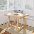 Plank+Beam 48 Inch Farmhouse Dining Table, Rustic Solid Wood Kitchen Table by PlankBeam