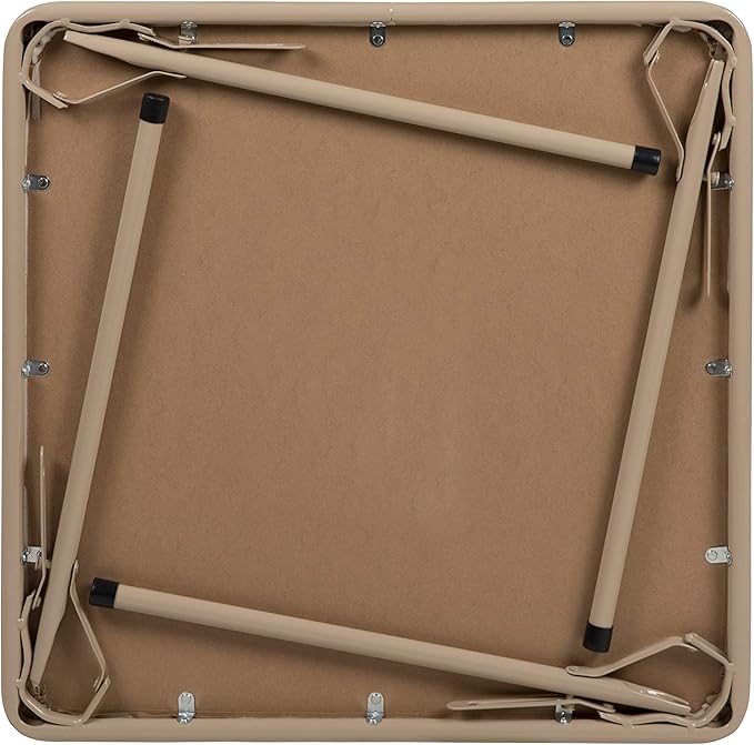 Flash Furniture Mindy Kids Tan Folding Table - Image 9