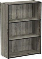 Furinno PASIR Book Shelf, 3-Tier Bookshelf, Storage Shelves Bookcase, 9.7 x - Image 6