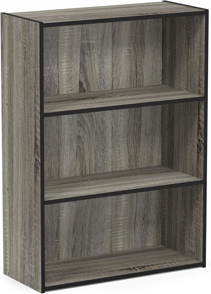Furinno PASIR Book Shelf, 3-Tier Bookshelf, Storage Shelves Bookcase, 9.7 x - Image 6