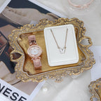 Funly mee Antique Trinket Dish Vintage Metal Jewelry Tray, Wedding Ring & - Image 4