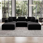 Avenco 106.2” U-Shaped Modular Sectional Sofa Couch by Avenco