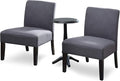 Furniture of America Casey Transitional 2-Piece Wood Round Pedestal Accent by FurnitureofAmerica