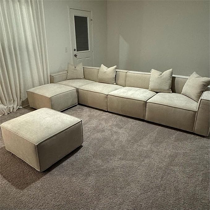Acanva Luxury Modular Sectional Living Room Sofa Set, Modern Minimalist Style - Image 6