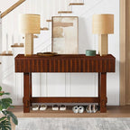 52" Wood Console Table for Entryway, Modern Sofa Table by HanStrong