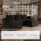 Novilla Modular Cloud Couch, Modern Sectional Sofa - Image 3